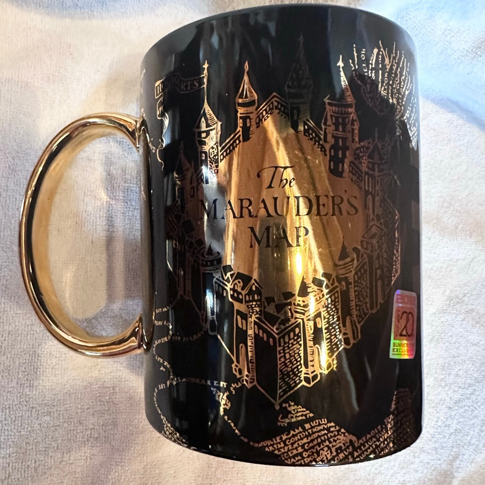 RARE HTF NOS 2018 Harry Potter The Marauder’s Map Oversized 60oz Coffee Mug